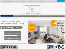Tablet Screenshot of immobilien-mueller.ch